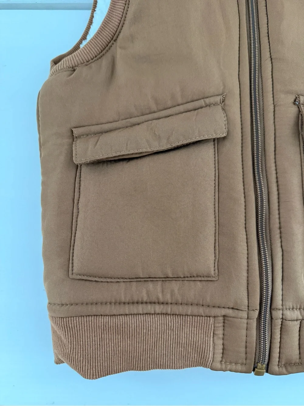 7 For All Mankind Sherpa Lined Puffer Vest 2T
